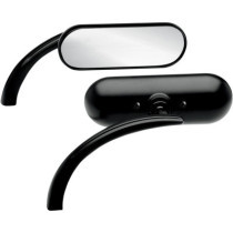 MIRROR MINI-OVAL MICRO BLACK