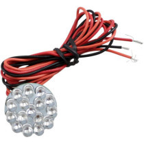 GENESIS LED CLUSTER 1" 16LEDS/RED