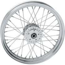 FRONT WHEEL 19X2.5 SINGLE/DUAL-DISC CHROME