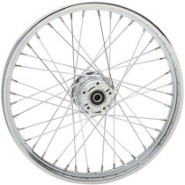 FRONT WHEEL 21"X2 LACED CHROME