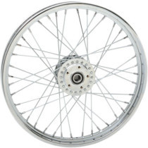 FRONT WHEEL 21"X2 LACED CHROME