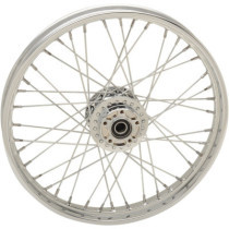 WHEEL FRONT 40 SPOKE 21" x 2.15" CHROME