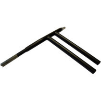 HANDLEBAR BUFFALO T-BAR 1-1/4" FLAT BLACK 14"