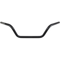 HANDLEBAR 1" LOW BUCKHORN FLAT BLACK TBW