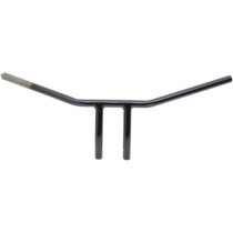 HANDLEBAR 6" T-BAR DRILLED BLACK TBW