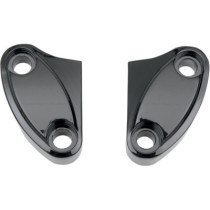 HANDLEBAR TOP CLAMP 2-PIECE BLACK