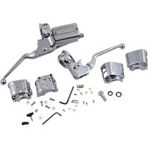 HANDLEBAR CONTROL KIT W/ 3/4" BRAKE MASTER CYLINDER CHROME