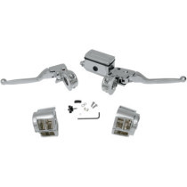 HANDLEBAR CONTROL KIT W/ 5/8" BRAKE MASTER CYLINDER CHROME