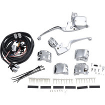 HANDLEBAR CONTROL KIT W/ 11/16" BRAKE MASTER CYLINDER W/ SWITCHES CHROME