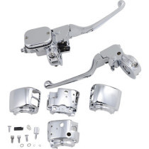 HANDLEBAR CONTROL KIT W/ 11/16" BRAKE MASTER CYLINDER W/O SWITCHES CHROME