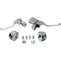 HANDLEBAR CONTROL KIT W/ 9/16" BRAKE MASTER CYLINDER W/O SWITCHES CHROME