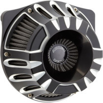 AIR CLEANER KIT INVERTED BIG SUCKER THROTTLR BY CABLE DEEP CUT BLACK