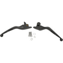 MATTE BLACK SLOTTED WIDE BLADE LEVER SET