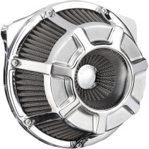 AIR CLEANER KIT INVERTED BIG SUCKER BEVELED CHROME