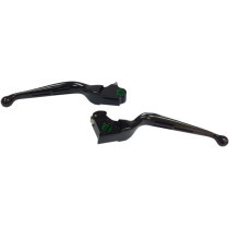 SLOTTED WIDE BLADE LEVER SETS MATTE BLACK