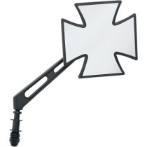 MIRROR MALTESE CROSS W/ AIR STEM BLACK