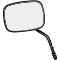 MIRROR RECTANGULAR BLACK W/ SHORT STEM