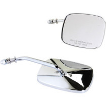 MIRRORS OEM-STYLE RECTANGULAR SHORT CHROME