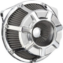 AIR CLEANER KIT INVERTED BIG SUCKER BEVELED CHROME