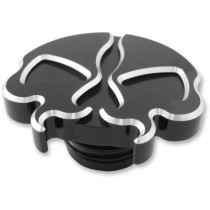 GAS CAPS SPLIT SKULL BLACK