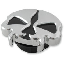 GAS CAPS DUMMY SPLIT SKULL CHROME