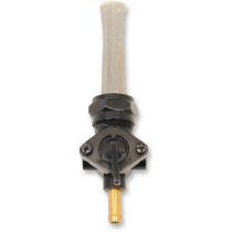 Robinet de carburant - sortie basse - réservoir 22mm - Raccord de 7,9 mm, 5/16" - Harley Davidson - noir