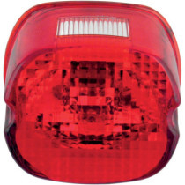 TAILLIGHT LENS LAYDOWN RED W/ TOP TAG WINDOW