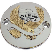 LIVE TO RIDE POINTS COVER CHROME/GOLD