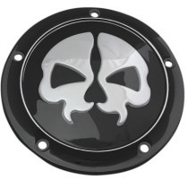 COVER DERBY SPLIT SKULL 5-HOLE BLACK