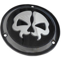 COVER DERBY SPLIT SKULL 3-HOLE BLACK