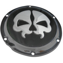 COVER DERBY SPLIT SKULL 6-HOLE BLACK