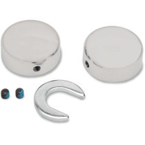 SWINGARM PIVOT BOLT COVERS CHROME