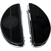 HALF-MOON FLOORBOARDS W/ VIBRATION INSERTS CHROME