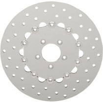 ROTORS BRAKE 11.8" FRONT DRILLED POLISHED STAINLESS STEEL