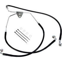 FRONT BRAKE LINE BLACK VINYL COATED STAINLESS STEEL