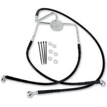 FRONT BRAKE LINE BLACK VINYL COATED STAINLESS STEEL