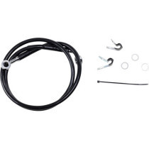 FRONT BRAKE LINE BLACK VINYL COATED STAINLESS STEEL