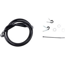 FRONT BRAKE LINE BLACK VINYL COATED STAINLESS STEEL