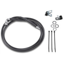 FRONT BRAKE LINE BLACK VINYL COATED STAINLESS STEEL