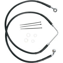 FRONT BRAKE LINE BLACK VINYL COATED STAINLESS STEEL