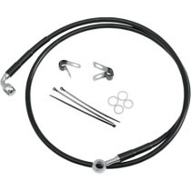 FRONT BRAKE LINE BLACK VINYL COATED STAINLESS STEEL