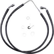 FRONT BRAKE LINE BLACK VINYL COATED STAINLESS STEEL