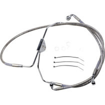 FRONT BRAKE LINE STAINLESS STEEL EXTENDED 2"