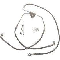 FRONT BRAKE LINE STAINLESS STEEL EXTENDED 6"