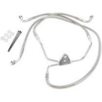 FRONT BRAKE LINE STAINLESS STEEL EXTENDED 10"