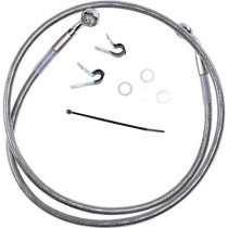 FRONT BRAKE LINE STAINLESS STEEL EXTENDED 4"