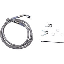 FRONT BRAKE LINE STAINLESS STEEL EXTENDED 6"