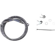 FRONT BRAKE LINE STAINLESS STEEL EXTENDED 10"