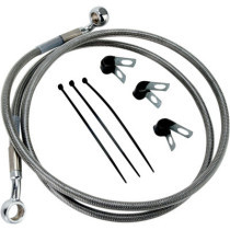 FRONT BRAKE LINE STAINLESS STEEL EXTENDED 2"