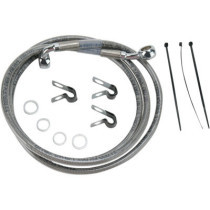 FRONT BRAKE LINE STAINLESS STEEL EXTENDED 10"